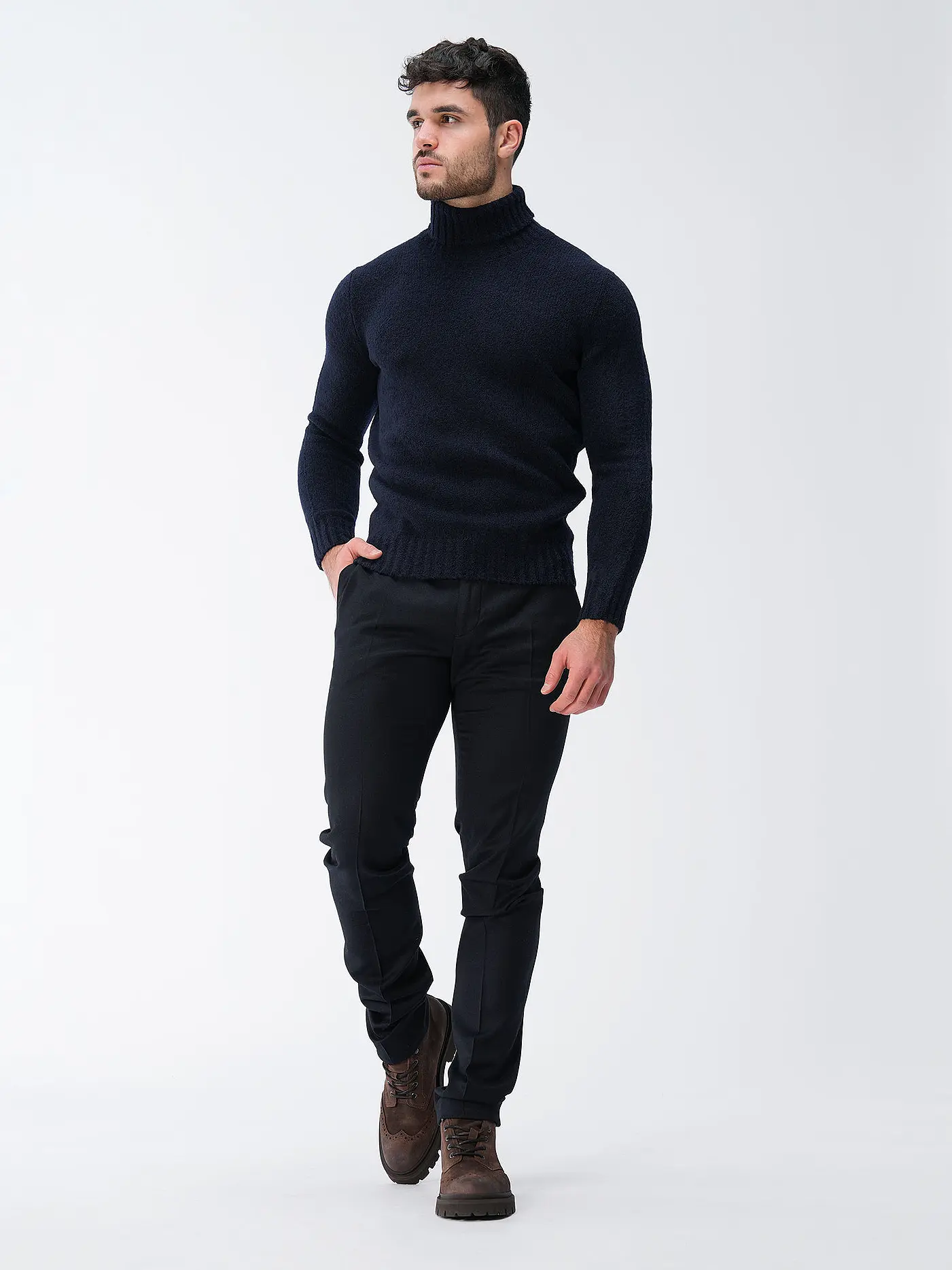 GRAN SASSO | Rollkragenpullover | dunkelblau